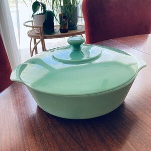 Fire King Jadeite Green Casserole Dish